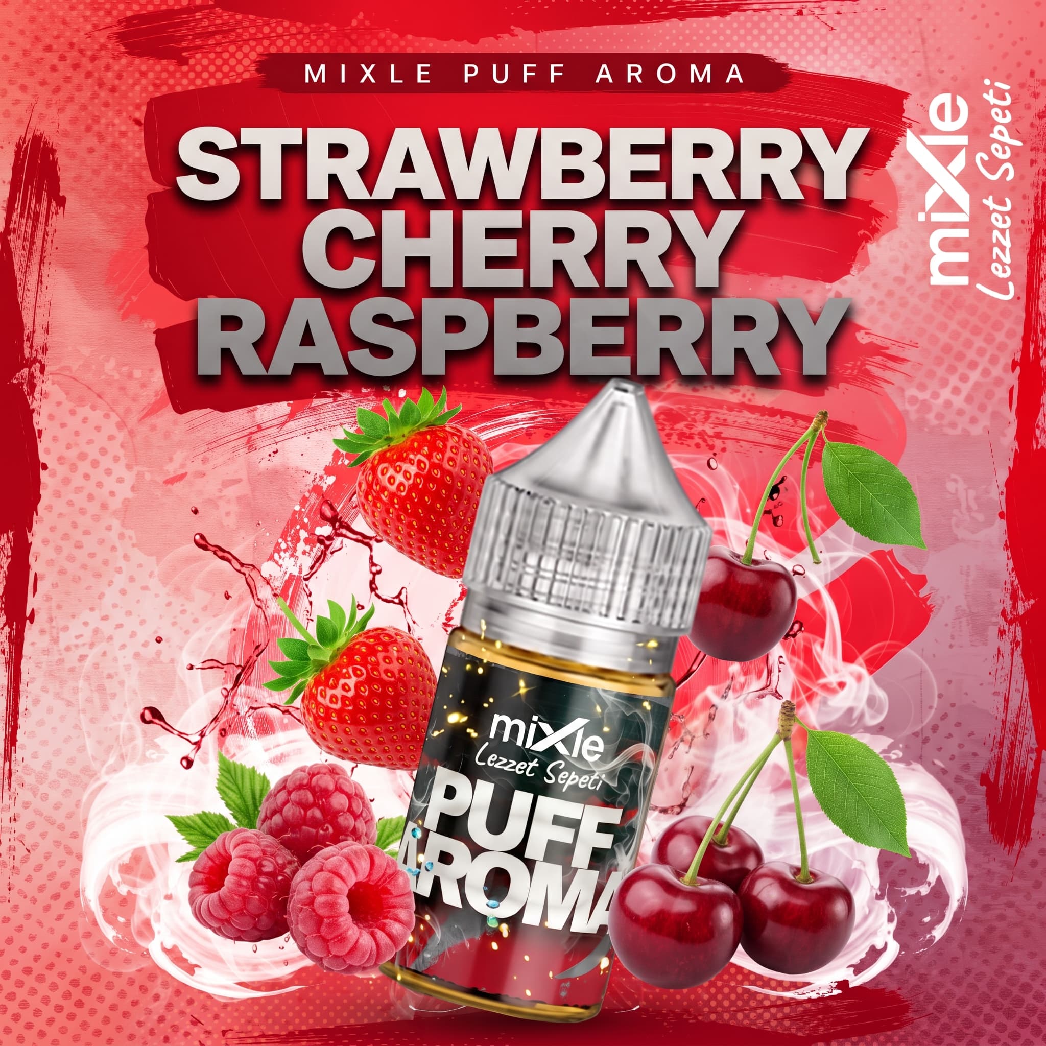 Strawberry Cherry Raspberry – Mixle Puff Aroma