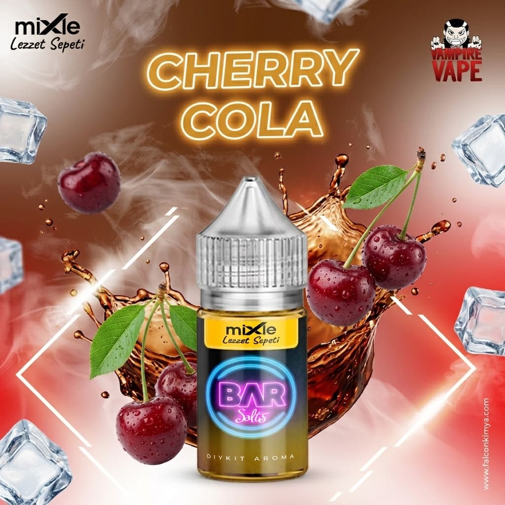 Cherry Cola – Lezzetli Bir Tadı Deneyimleyin — 30 ML Diykit (7.5 ml aroma)