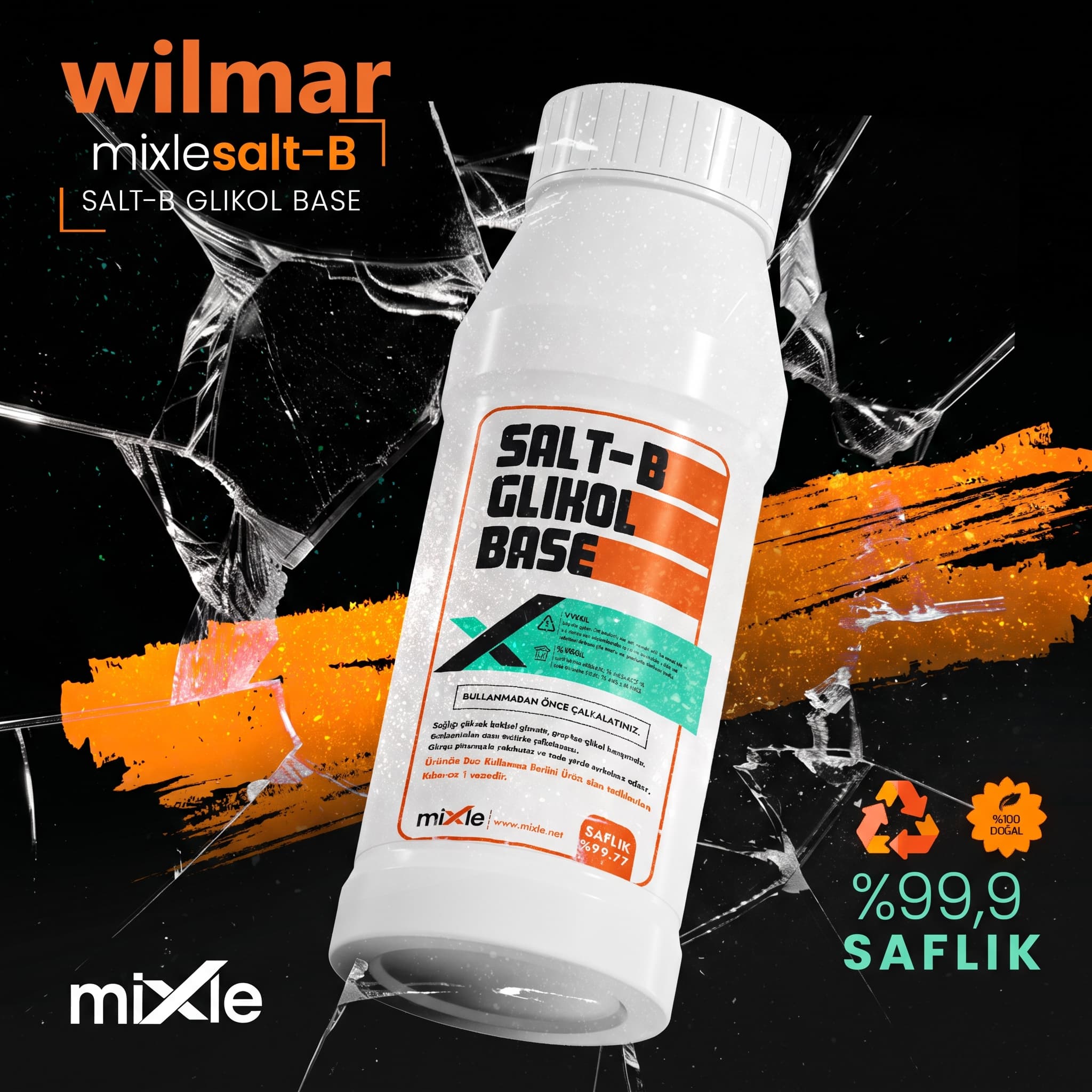 Wilmar Chemnovatic Salt Base B — 100 ML / Salt B - 6 Sertlik / 90 Vg / 10 Pg