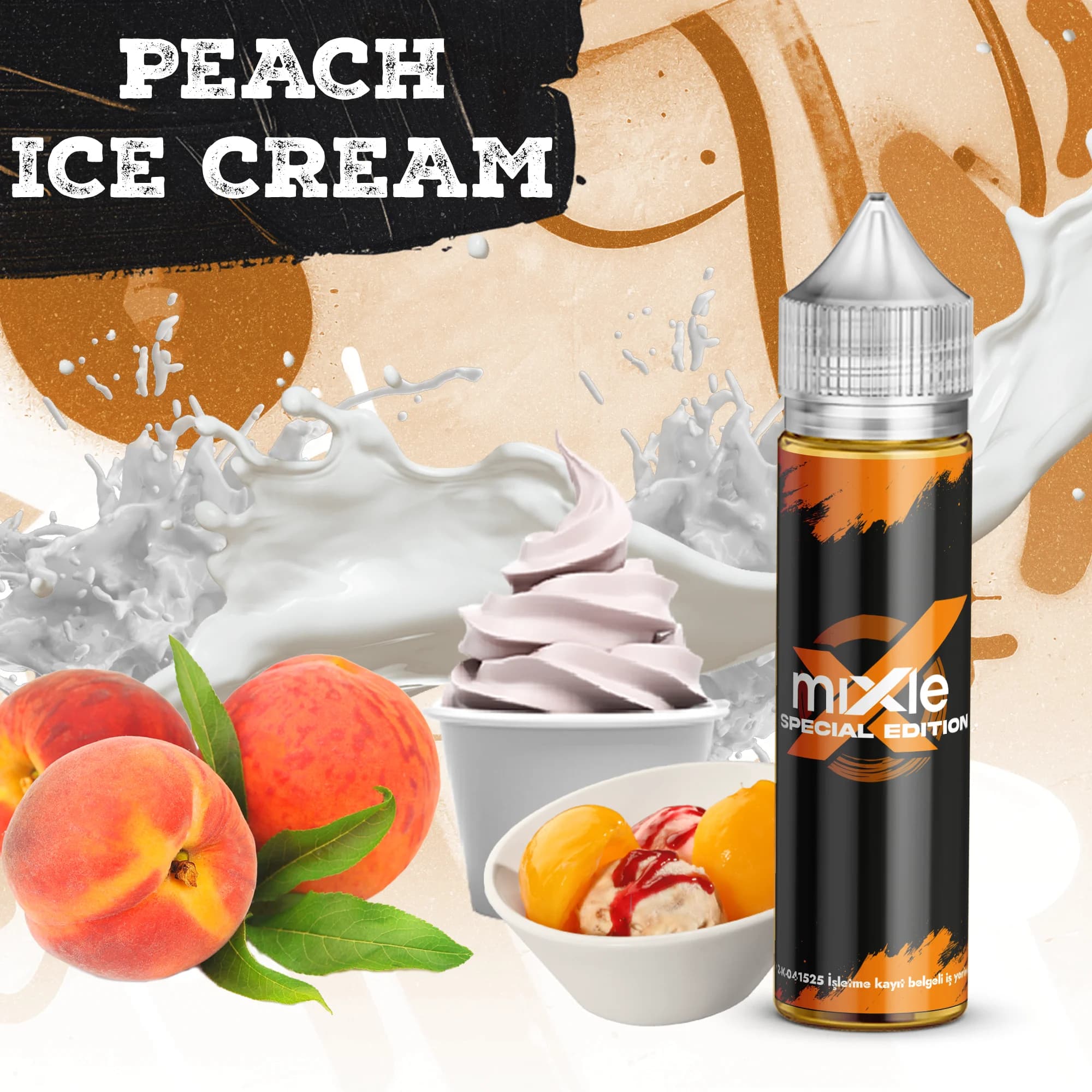 Peach Ice Cream Mix Aroma — 30 ml Diykit (6 ml aroma)